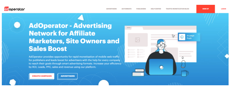 AdOperator Homepage