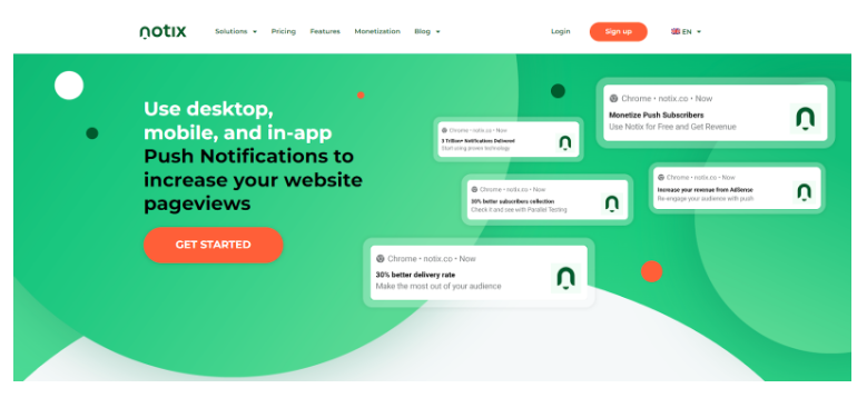 Notix Homepage